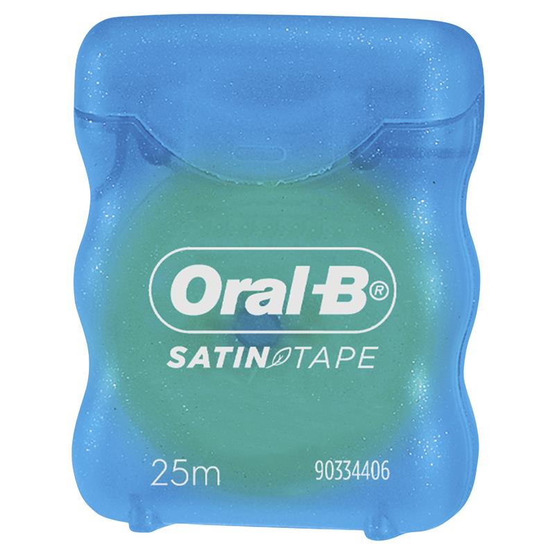 Oral-B Satin Tape Dental Floss - Mint Flavor, 25m