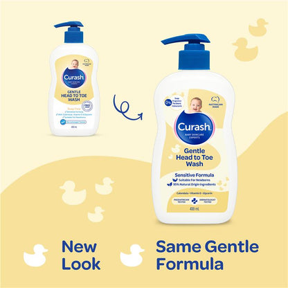 Curash Gentle Head To Toe Wash 400ml