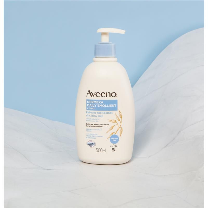 Aveeno Dermexa Daily Emollient Fragrance Free Body Cream 500ml