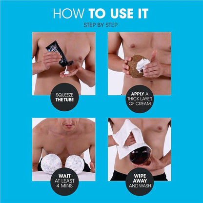Nad's for Men Down Under Hair Removal Cream 150ml - Painless Hair Removal for Sensitive Areas