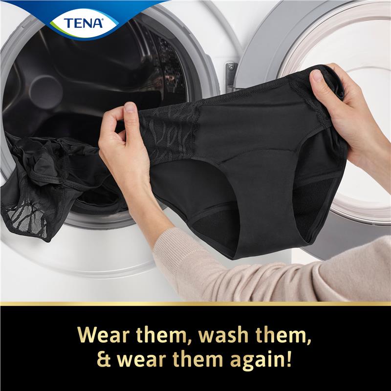 TENA Washable Absorbent Underwear Classic Noir - Size 18-20