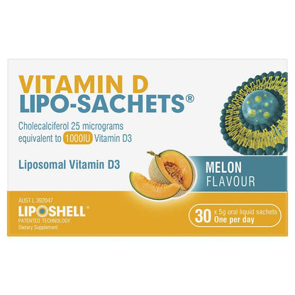 Lipo-Sachets Vitamin D Melon 5g 30 Sachets
