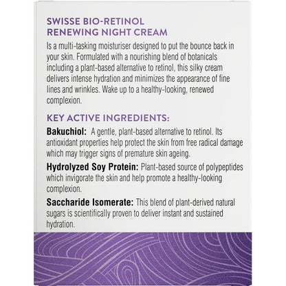 Swisse Skincare Bio Retinol Renewing Night Cream 50g
