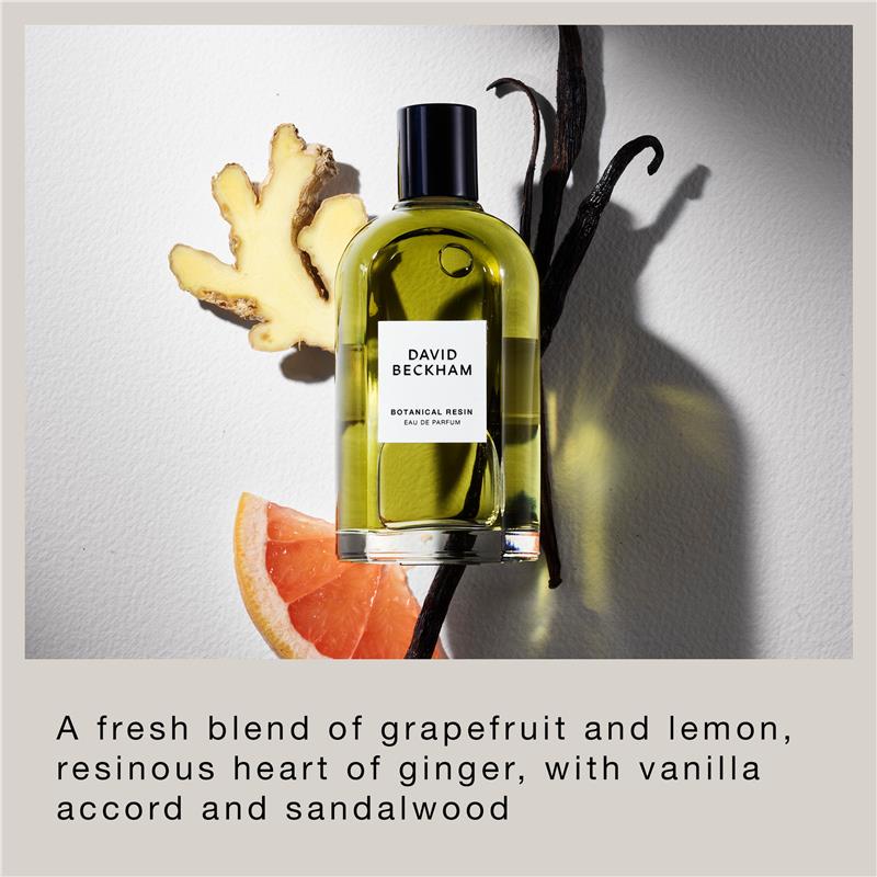 David Beckham Botanical Resin Eau de Parfum 100ml - Spicy Amber Scent for Men