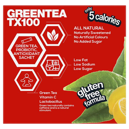 BSc Green Tea TX100 Lemon Lime 60 x 3g Serv