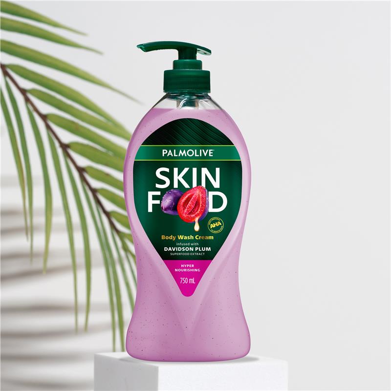 Palmolive Skin Food Body Wash Cream with Quandong Peach 750ml