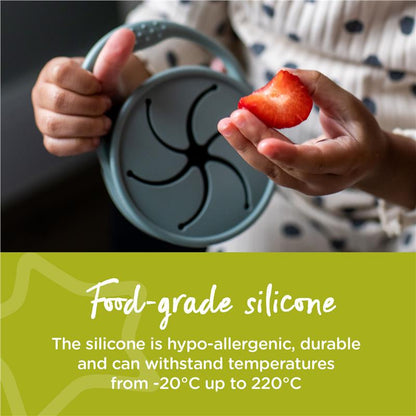 Tommee Tippee Silicone Collapsible Snack Pot - Baby Weaning Essential