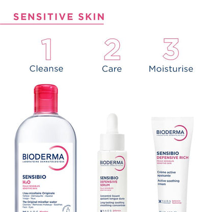 Bioderma Sensibio Soothing Defensive Rich Moisturiser for Dry, Sensitive Skin 40ml