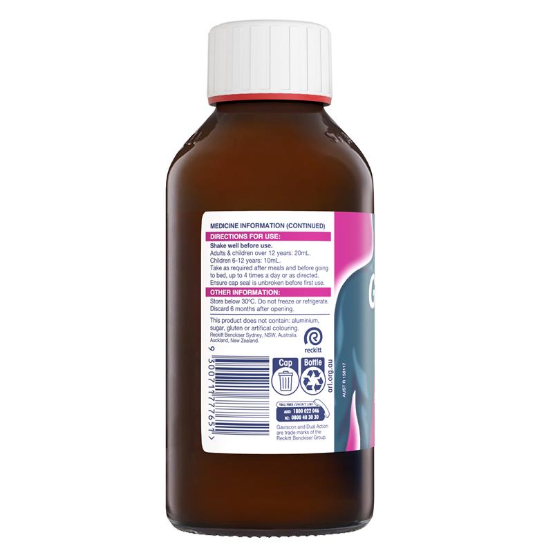 Gaviscon Dual Action Liquid Peppermint 500ml