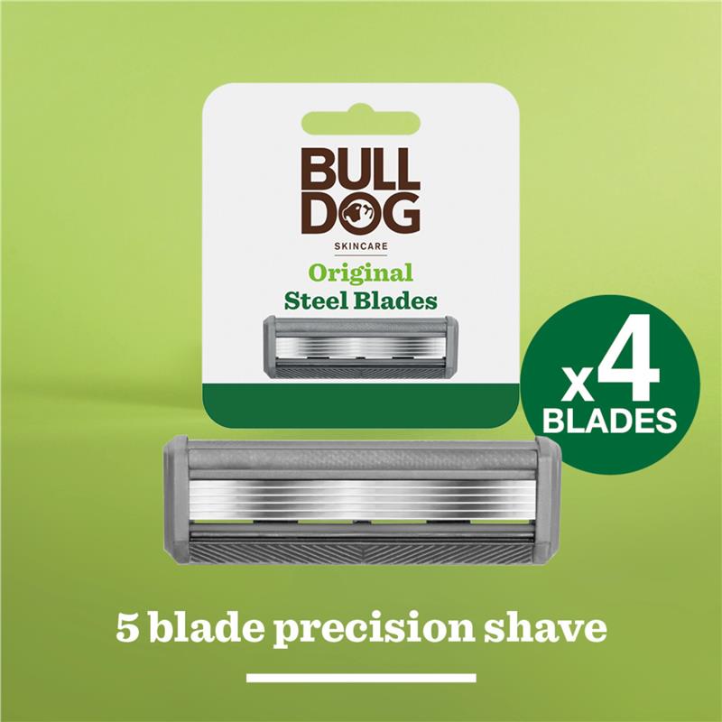 Bulldog Original Steel Blades - 4 Pack