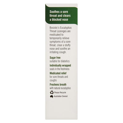 Bosisto's Eucalyptus Throat Lozenges - 50g (17 Lozenges)