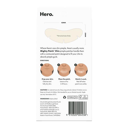 Hero Mighty Patch Chin - 8 Pack for Targeted Pimple Treatment