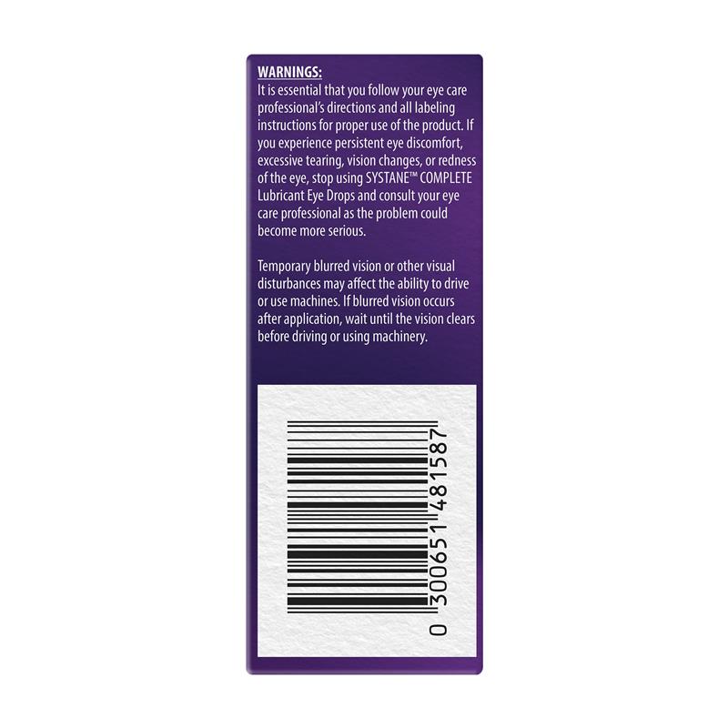 Systane Complete Lubricant Eye Drops - 10ml