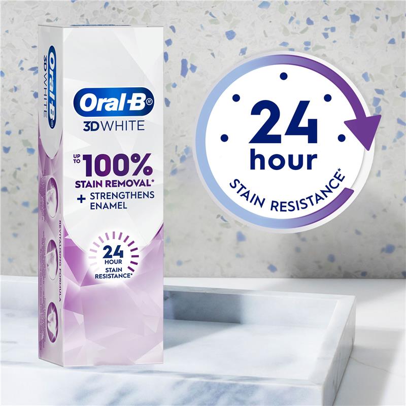 Oral-B 3D White Lasting Enamel Strong Whitening Toothpaste - 90g