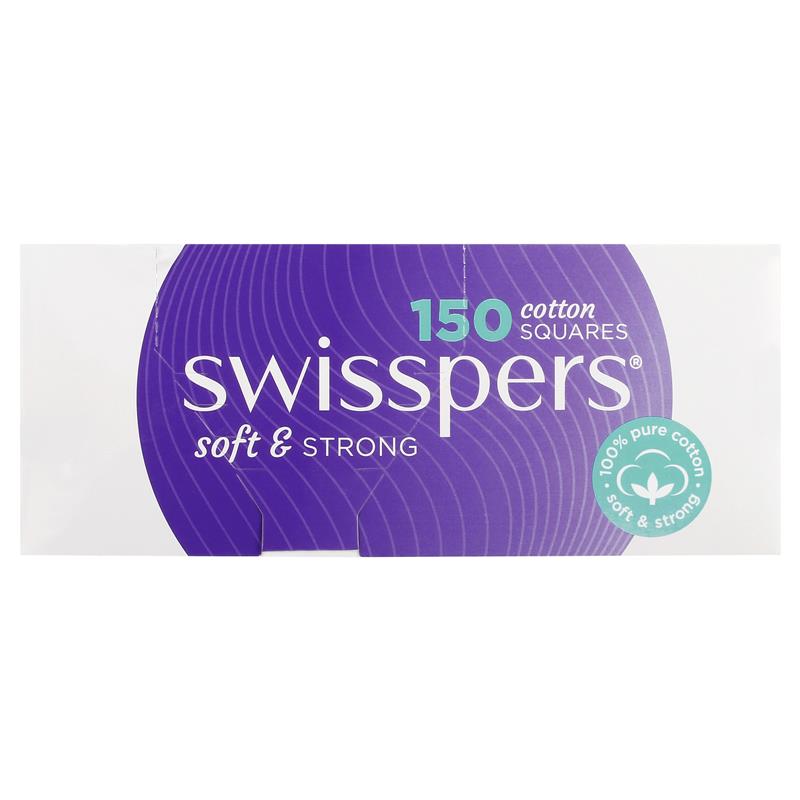 Swisspers Cotton Square Pads 150