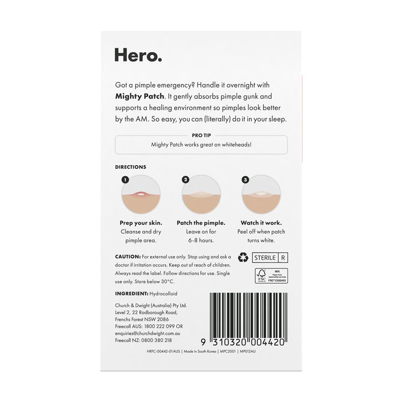 Hero Mighty Patch The Original 24 Pack - Overnight Pimple Treatment