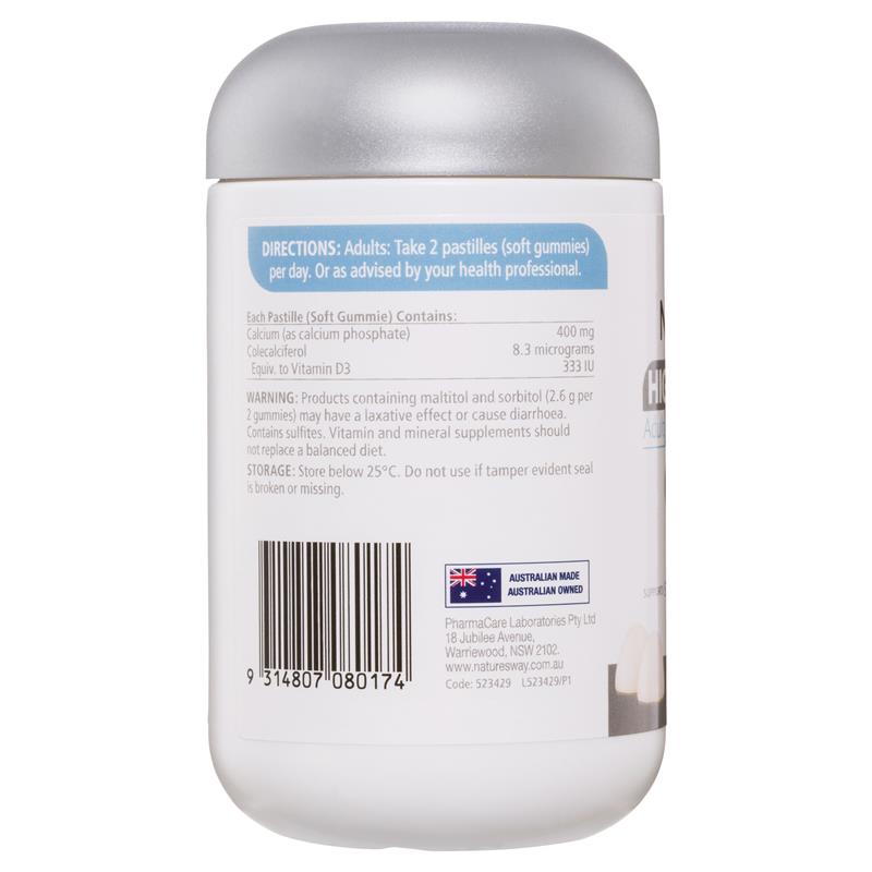 Nature's Way Adult Vita Gummies Sugar Free High Strength Calcium 60 Gummies