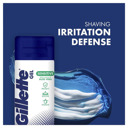Gillette Aloe Sensitive Gel with Razor - 70g