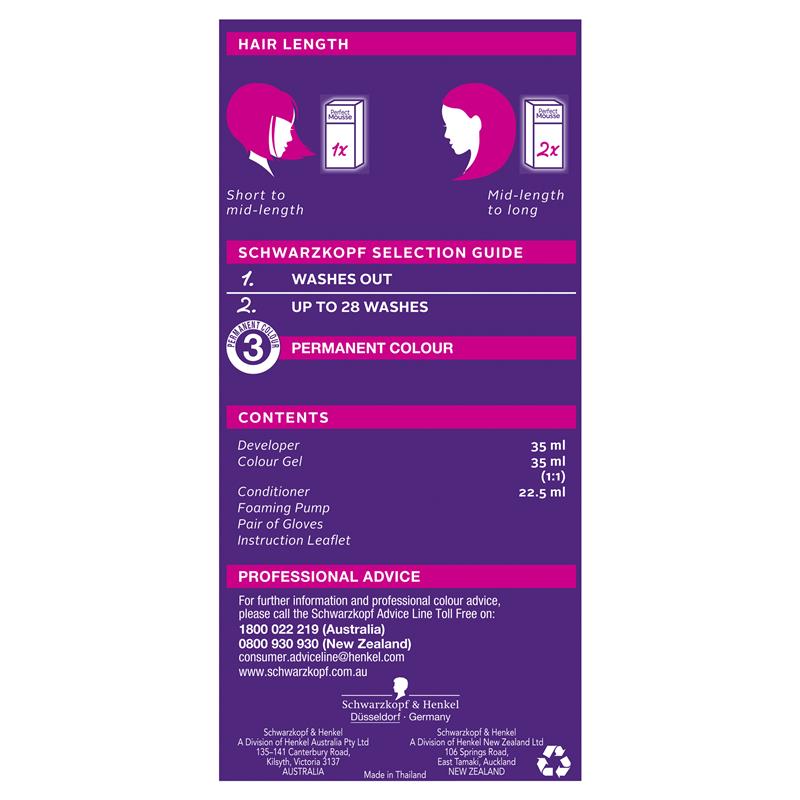 Schwarzkopf Perfect Mousse 5-0 Medium Brown - Long-Lasting Hair Color