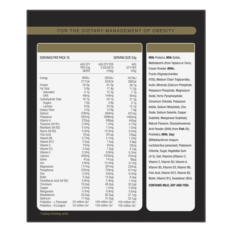 Optislim VLCD Platinum PLUS Vanilla - 18x53g