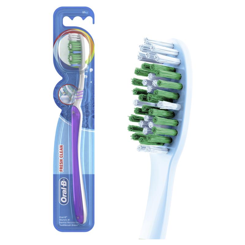 Oral-B All Rounder Fresh Clean Soft Manual Toothbrush - Dentist Recommended