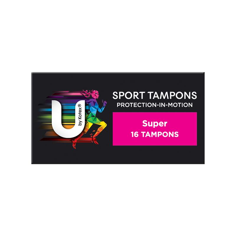 U By Kotex Sport Super Tampons 16 Pack