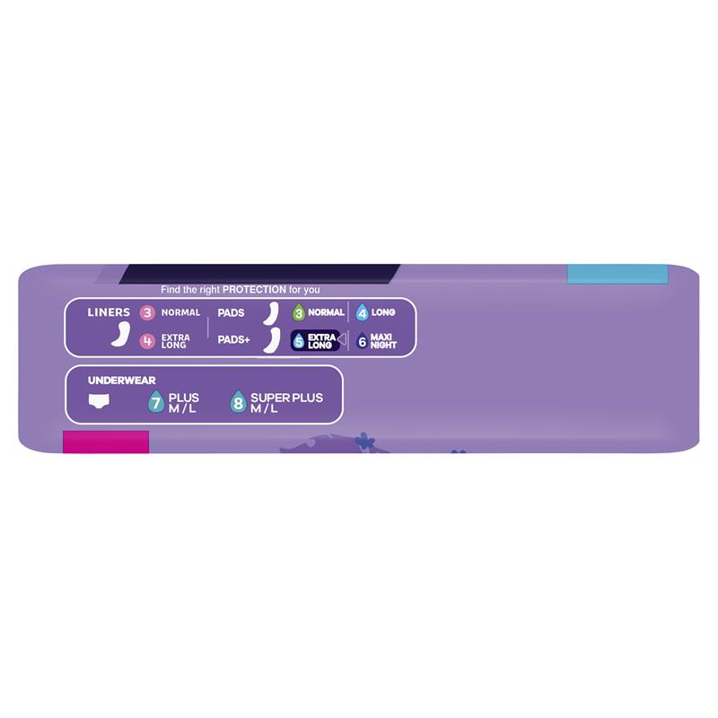 Always Discreet Level 5 Long Incontinence Pads, 8-Pads for Bladder Leaks