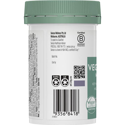 Swisse Vegan Womens Ultivite 60 Tablets