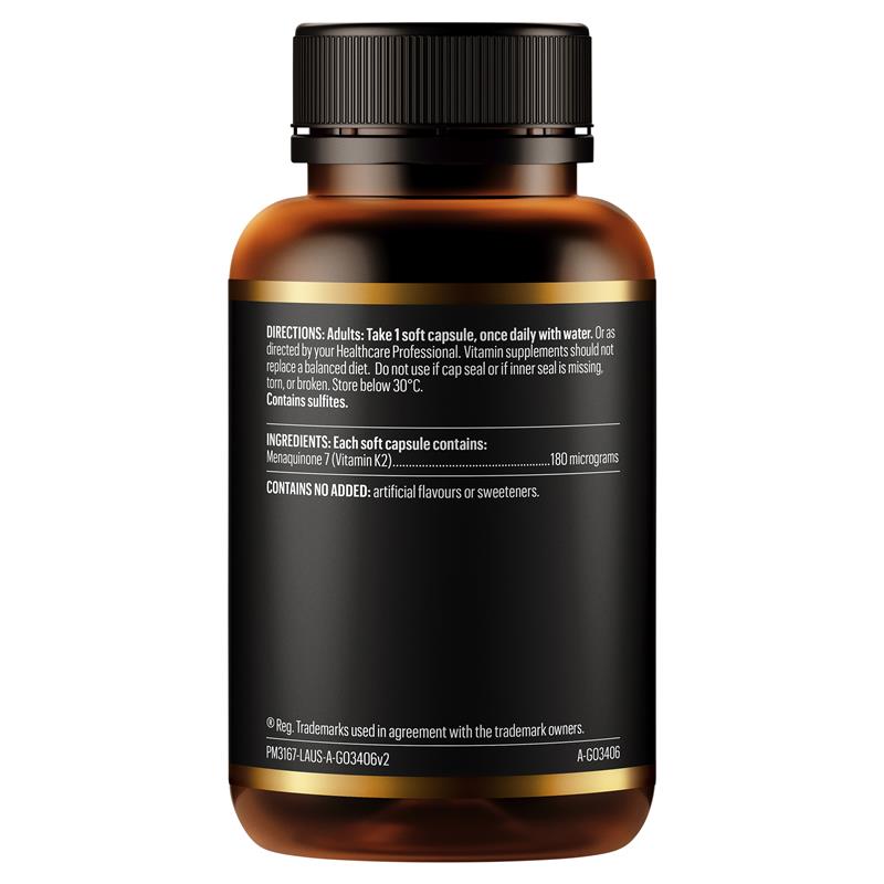 Go Healthy K2 180mcg Advanced Bone Care 30 Soft Capsules