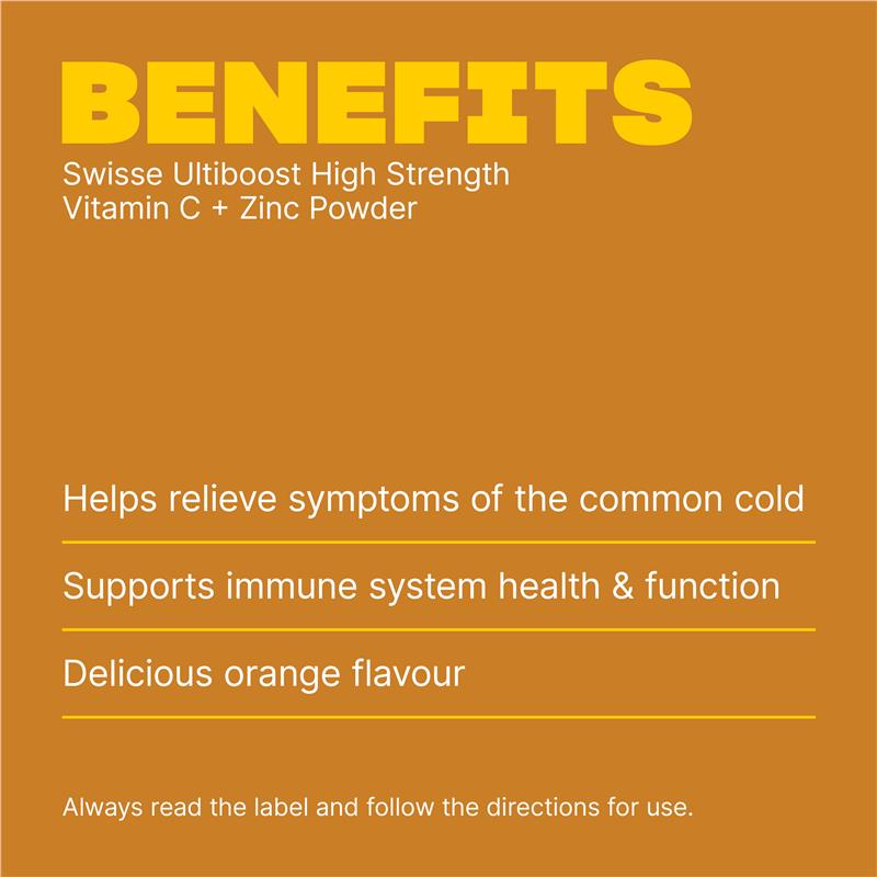 Swisse Vitamin C + Zinc Powder Orange 150g