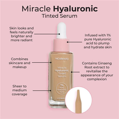 MCoBeauty Miracle Hyaluronic Tinted Serum 5-6 Medium/Tan