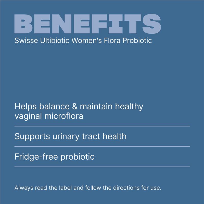 Swisse Ultibiotic Women's Flora Probiotic - 30 Capsules for Feminine Health