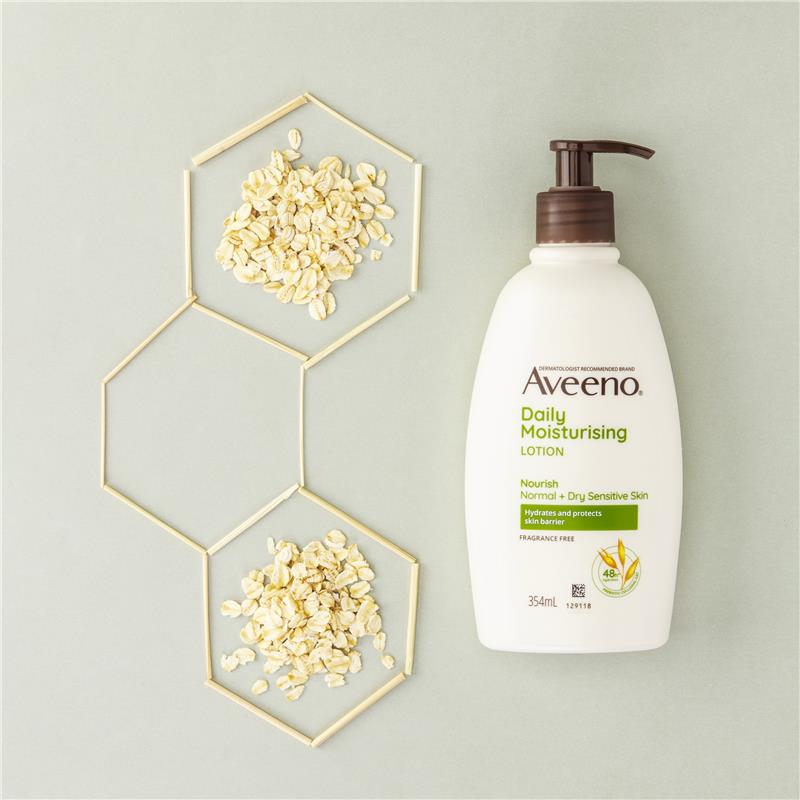 Aveeno Daily Moisturising Body Lotion - Fragrance Free 354mL