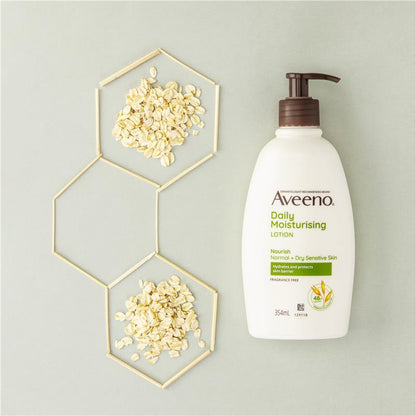 Aveeno Daily Moisturising Body Lotion - Fragrance Free 354mL