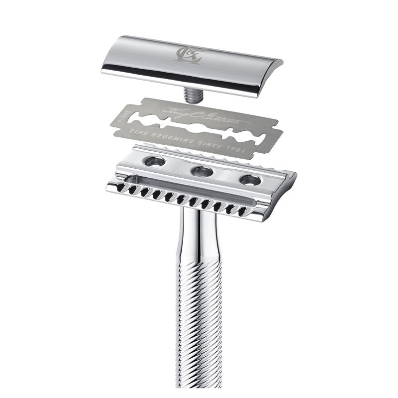 King C Gillette Platinum Stainless Steel Safety Razor Blades - 10 Blades