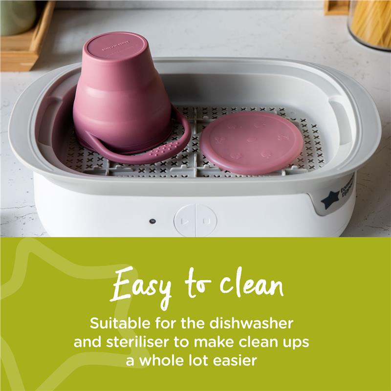 Tommee Tippee Silicone Collapsible Snack Pot - Baby Weaning Essential