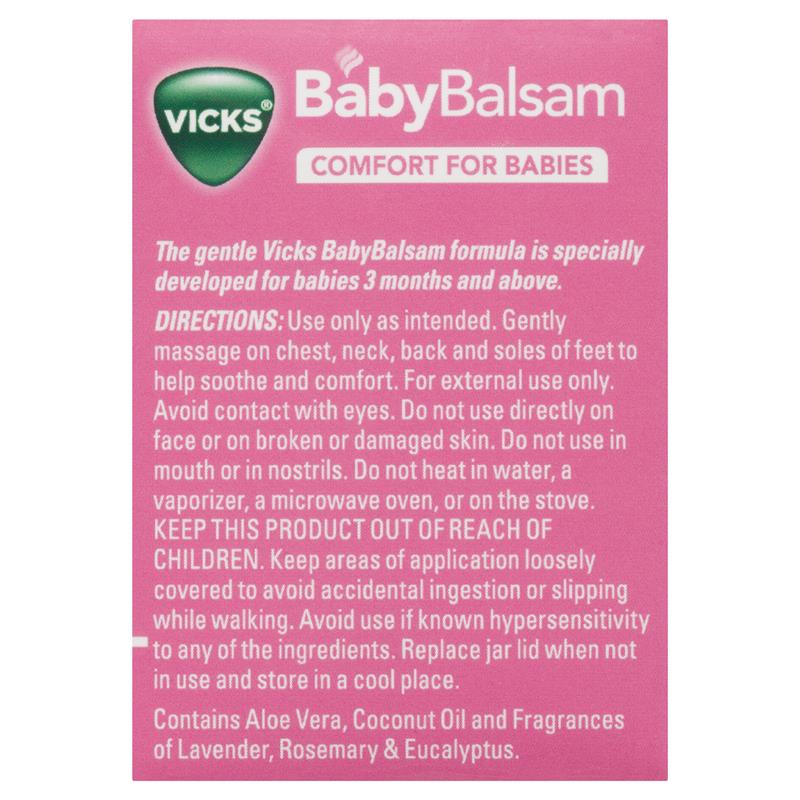 Vicks BabyBalsam Decongestant Rub - 100g for Soothing Relief