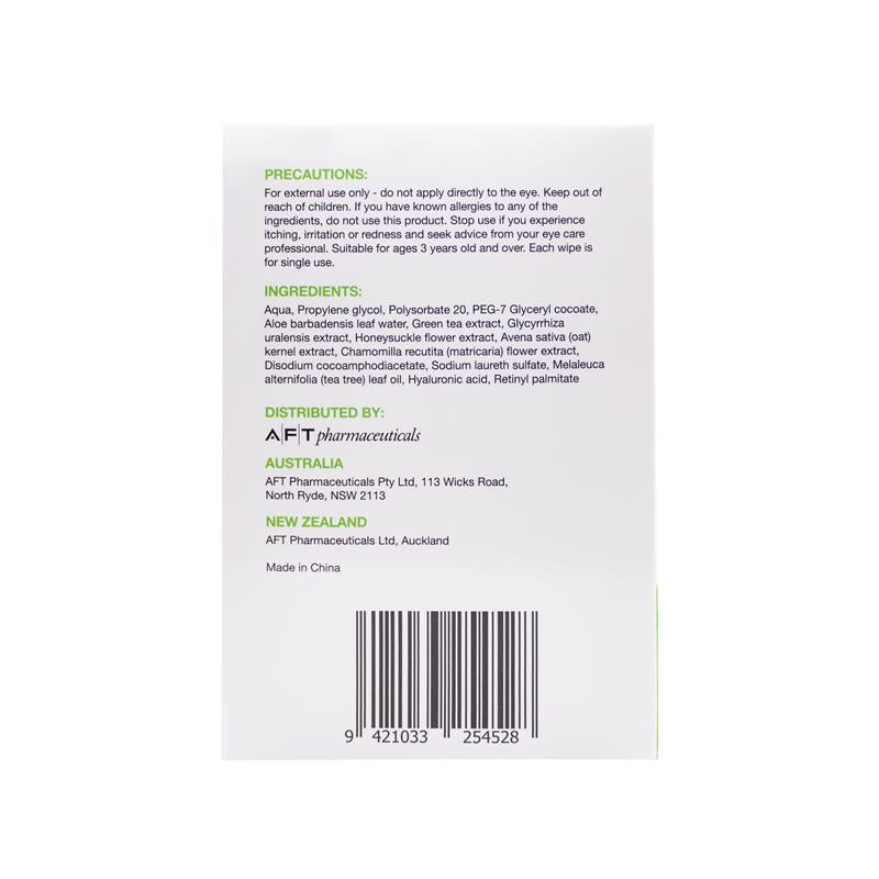 Opti-Soothe Preservative-Free Eyelid Wipes - 30 Wipes for Daily Hygiene