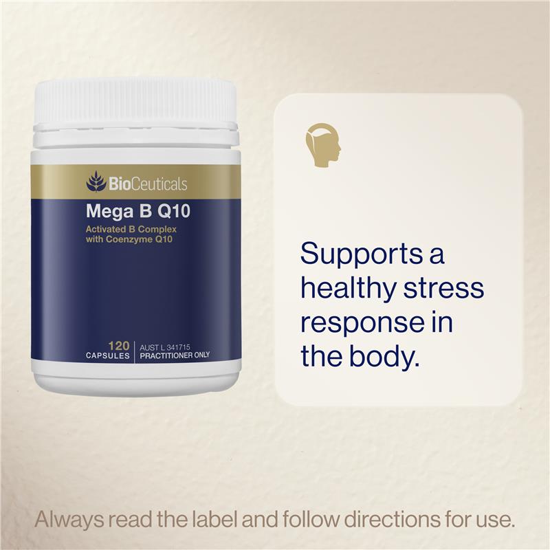 Bioceuticals Mega B Q10 120 Capsules