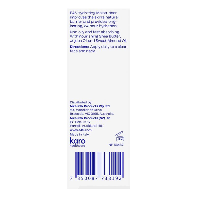 E45 Face Moisturiser 50ml