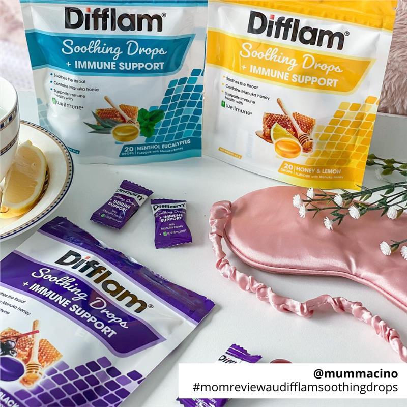 Difflam Soothing Drops with Immune Support - Honey & Lemon Flavor (20 Drops)