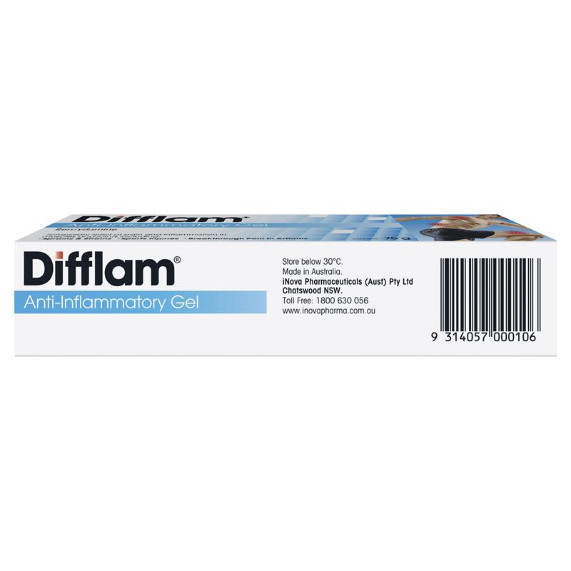Difflam Anti-Inflammatory Gel 3% - 75g for Pain Relief