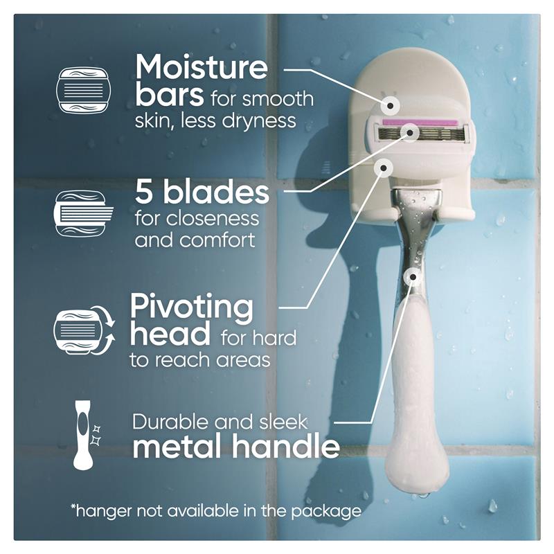 Gillette Venus Comfort Glide Sugarberry Platinum + 2 Blade Refills