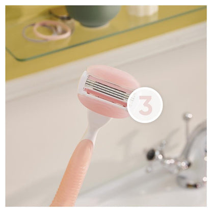 Gillette Venus Comfort Glide White Tea Razor Handle + 2 Blade Refills