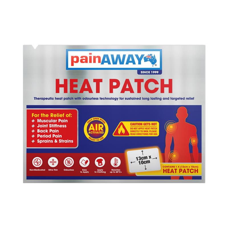 Pain Away Heat Patches Regular 5 Pack