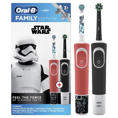 Oral B Power Toothbrush Pro 100 Frozen/Star Wars Pack - Fun and Effective Oral Care for Kids