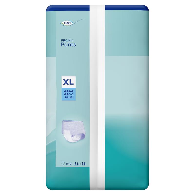 TENA ProSkin XL Incontinence Pants Plus - 12 Pants , Unisex, High Absorbency