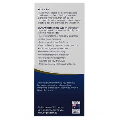 Bioglan Platinum IBS Support Triple Action 50 Tablets