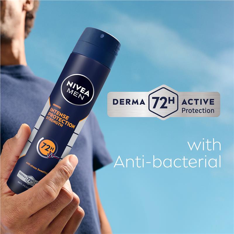 NIVEA MEN Deodorant Aerosol Intense Protection Strength - 250ml