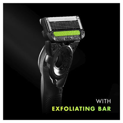 Gillette Labs Exfoliating Razor with Magnetic Stand + 2 Blade Refills - Effortless Shaving